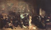 Gustave Courbet The Painter's Studio (mk22) oil painting on canvas